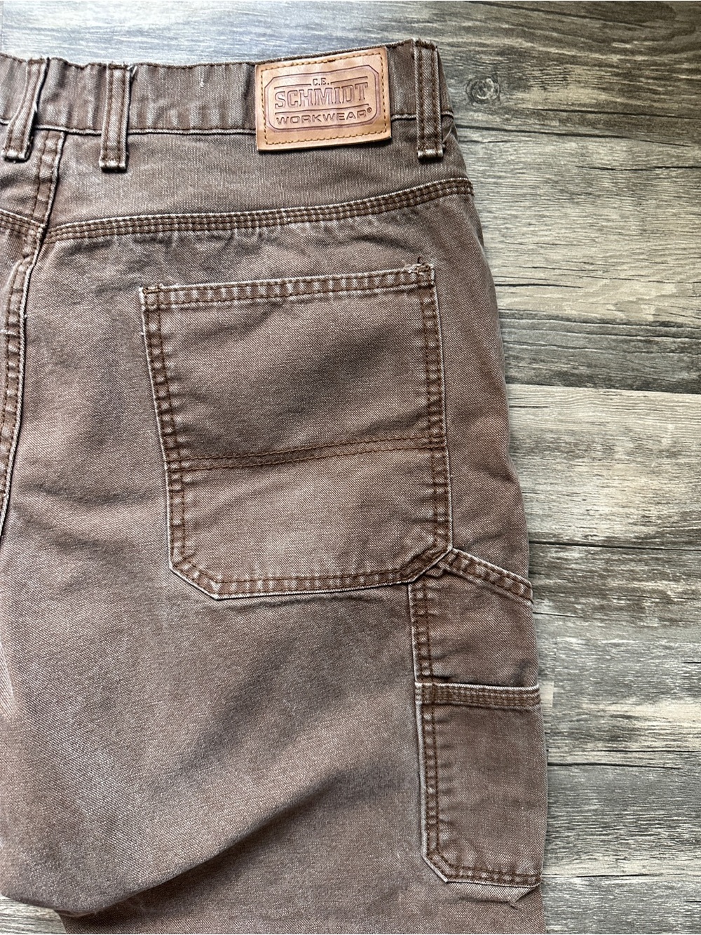 Classic Straight-Fit‎ Men's Brown Jeans - Rugged Everyday Wear Schmidt - Picture 5 of 8